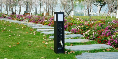 庭院裝修最頭疼的問題，極亞水電一體樁如何解決？